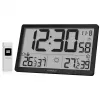 KIENZLE Jumbo NEO LCD weerstation wandklok zwart