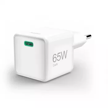 Hama GaN USB-C super-mini oplader, 65 W, PD, wit (00201943)