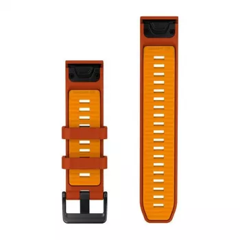 Garmin QuickFit 22 horlogeband, siliconen, Autumn Orange/Spark Orange