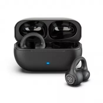 JLab Flex Open Air Clip True Wireless oordopjes, Bluetooth 5.3, 32h totale accuduur, IP55, zwart