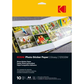 Kodak fotostickerpapier glanzend 120gsm A4 10 vel (3510645)