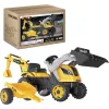 Smoby Builder Max trapttractor met aanhanger, geel
