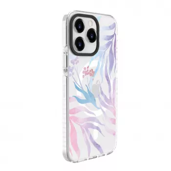 Evelatus Apple iPhone 15 Pro PC+TPU hoesje met MagSafe - individuele bloemenprint
