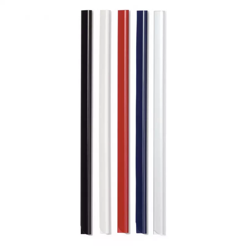 Durable 293002 Klemrails A4, 3 mm, wit, verpakking van 50