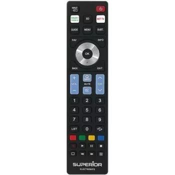 SUPERIOR ELECTRONICS SUPER Ready5 S universele afstandsbediening – zwart SUPTRB019