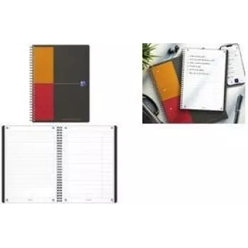 Oxford International Task Manager spiraalnotitieboek B5 80 vel blauw 400202295