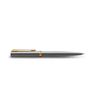 Waterman Impression balpen van edelstaal met goudbeslag, medium blauw, geschenkdoos 2225495