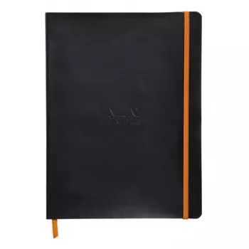 RHODIA RHODIARAMA notitieboek B5 gelinieerd zwart kunstleer 80 vel 117502C