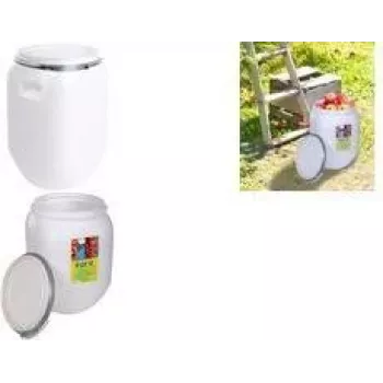EDA 50L wit kunststof opslagvat met deksel 010559 NA
