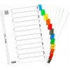ELBA Mylar kartonregister, numeriek 1-12, A4, diverse kleuren, 12-delig (M568587)