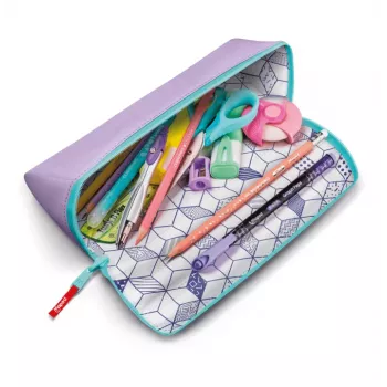 Maped XXL Classic Pastel Sweet Purple driehoekige etui met extra brede opening en dubbelzijdig design 931910
