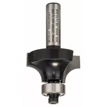 Bosch Expert for Wood afrondfrees 8 mm schacht, R1 8 mm, 15,5 mm snijlengte, 53 mm totale lengte 2608628341