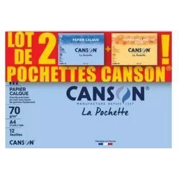 Canson Transparantpapier en millimeterpapier, 2-delige set C400121939