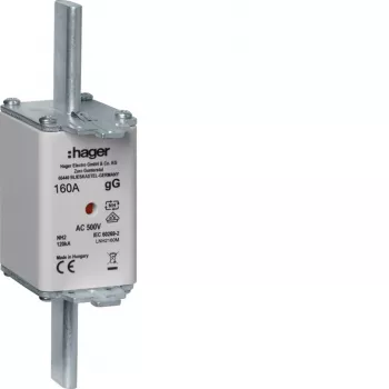 HAGER LNH2160M NH2 zekering 160A 500V gG met smeltindicator