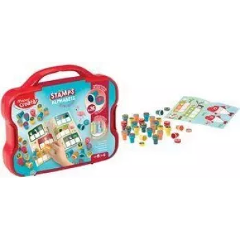 Maped Creativ alfabet zelfinktende stempelset, 26 letters, kunststof etui 907089