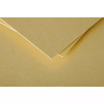 Pollen van Clairefontaine C6 kaart, goud, 210 g/m², pH-neutraal, zuurvrij, 110 x 155 mm, 1 stuk (111390C)