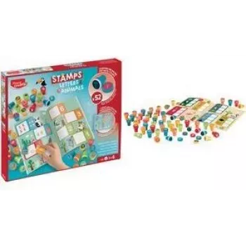 Maped Creativ letters & dieren zelfinktende stempelset, 36 stempels, veelkleurig 907060