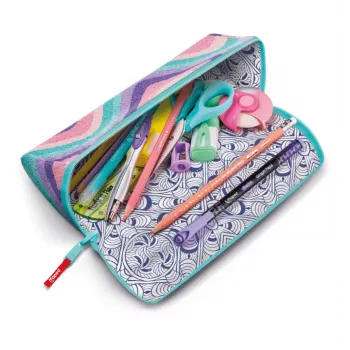 Maped Effect Pastel Softy Waves XXL etui, driehoekig, omkeerbaar, Pastel Waves 931913
