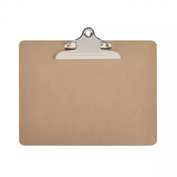 MAUL Classic klembord, hardboard, A4 liggend, nostalgie-klem aan de lange zijde, staalklem, 1 stuk 2392670