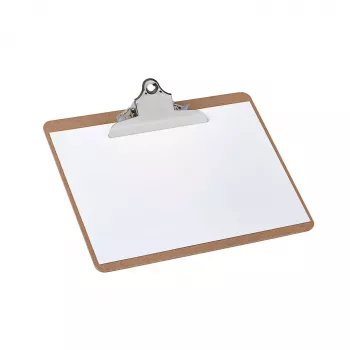 MAUL Classic klembord, hardboard, A4 liggend, nostalgie-klem aan de lange zijde, staalklem, 1 stuk 2392670