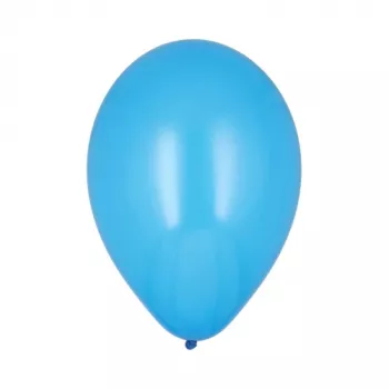 PAPSTAR blauwe feestballonnen, 250 mm diameter, 100-pack, geschikt voor helium 18953