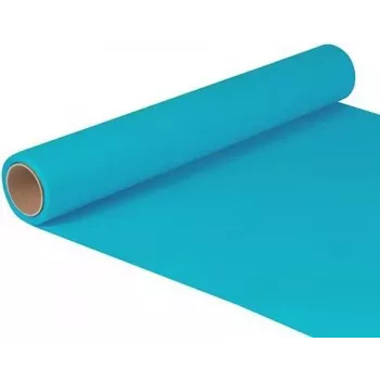 Papstar 82210 turquoise papieren tafelloper rol, 400 mm x 5 m, rechthoekig