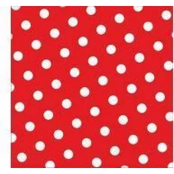 PAPSTAR Dots papieren servetten, 330 x 330 mm, rood, 3-laags, 1/4-vouw, 20 stuks 82756