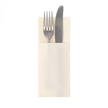 PAPSTAR Royal Collection servettenzak, champagne, stofachtig premium-tissue, 3-laags, 40 x 40 cm uitgevouwen, 50 stuks 37328