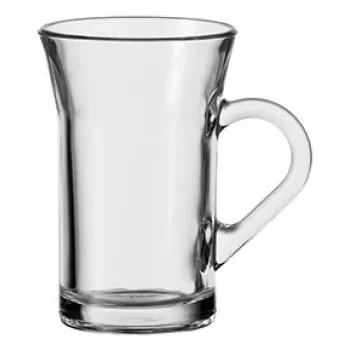 Esmeyer Montana CYLON theeglas met oor, 200 ml, vaatwasmachinebestendig, 115 mm hoogte, 6-delige set (410-828)