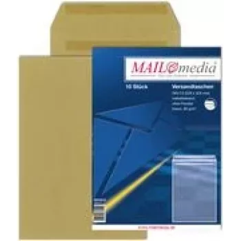 MAILMEDIA Elepa C4 verzendenveloppen, zelfklevend, 90 g/m², bruin, 50 stuks 30002518