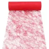 PAPSTAR Sizoflor tafelloper/decoratielint, rood, 75% polyester 25% polyamide, waterdicht, scheurvast, 1 stuk 37062