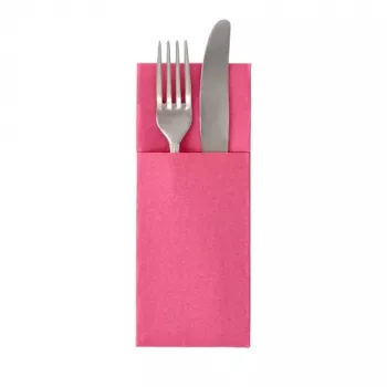 PAPSTAR ROYAL Collection servettenzak, fuchsia, stofachtig premium-tissue, 40 x 40 cm, 50 stuks (37331)