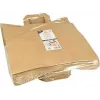 PAPSTAR papieren draagtas, 320 x 170 x 270 mm, bruin kraftpapier, 70 g/m², 5 kg draagvermogen, met handgreep - 1 stuk (86449)