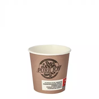 PAPSTAR kartonnen beker Pure Joy, 0,1 l, Ø 6 cm, PLA-gecoat (87866)