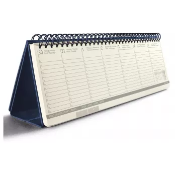 SIGEL Conceptum bureaubladkalender 2026 horizontaal blauw C2682