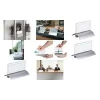 DURABLE PRESENTER DE LUXE tafelnaamhouder A4 liggend 105x297 mm transparant 820319