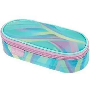 HERLITZ Minty Love polyester etui, groot hoofdvak met binnenklep, mintgroen/multicolor 400205922