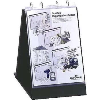 DURABLE flipchart hoezen A3 liggend, 10-pack, transparant antireflectie 857719