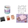 HEYDA eenhoorn motiefstempelset, 15 clear stempels in ronde doos 204888439