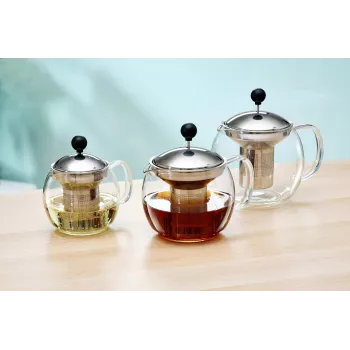 Ritzenhoff & Breker ENJOY glazen theepot, 1,1 L, met RVS theezeef 820799