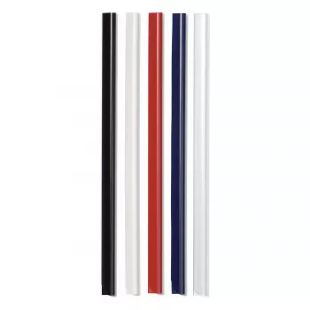 DURABLE Klemrails A4 6 mm, verpakking van 50, wit 293102