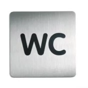 DURABLE PICTO WC pictogram-schild 150x150 mm zelfklevend acryl 495723