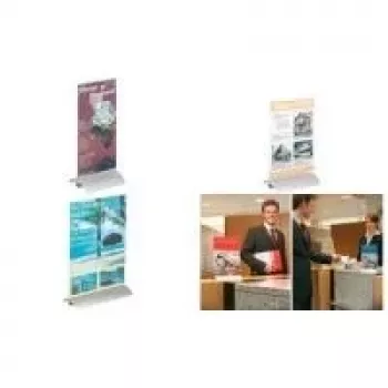 DURABLE PRESENTER 1/3 A4 staand L-houder, transparant, 99 x 210 mm 858719