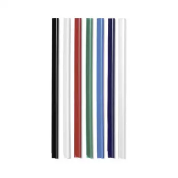 DURABLE Klemrails A4 6 mm, verpakking van 50, zwart 293101
