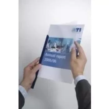 DURABLE A4 klembindstrips, 100-blad capaciteit, transparant PP, 50-pack 293919