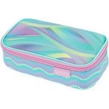 herlitz beatBox New Batik Minty Love pennenzak, polyester, XXL-ritssluiting, 1 stuk 400205929
