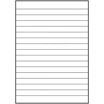 Oxford A4 gelinieerd navulpapier, 50 vel, 4-voudig geperforeerd, liniatuur 21 400131464