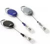 DURABLE Jojo STYLE pasjeshouder met snap-button-lus, 80 cm nylondraad, zwart, 10 stuks 832410