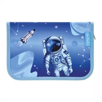 herlitz Cosmic Explorer etui, 31 delen, polyester, 205 x 140 x 38 mm, 2 kleppen, ruimte-design 400197095