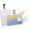 DURABLE ID-kaarthouder met clip voor 1 kaart, transparant, 25 stuks (811319)